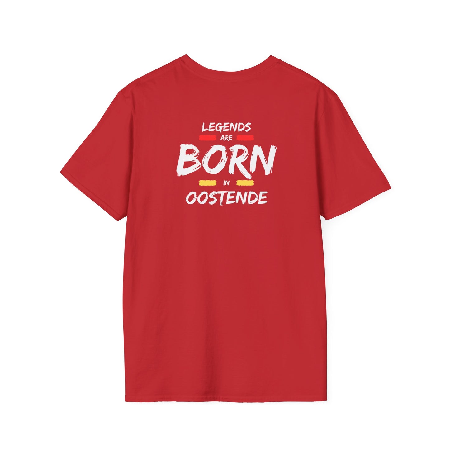 Copy of Legends are born in oostende - White - Unisex Softstyle T-Shirt