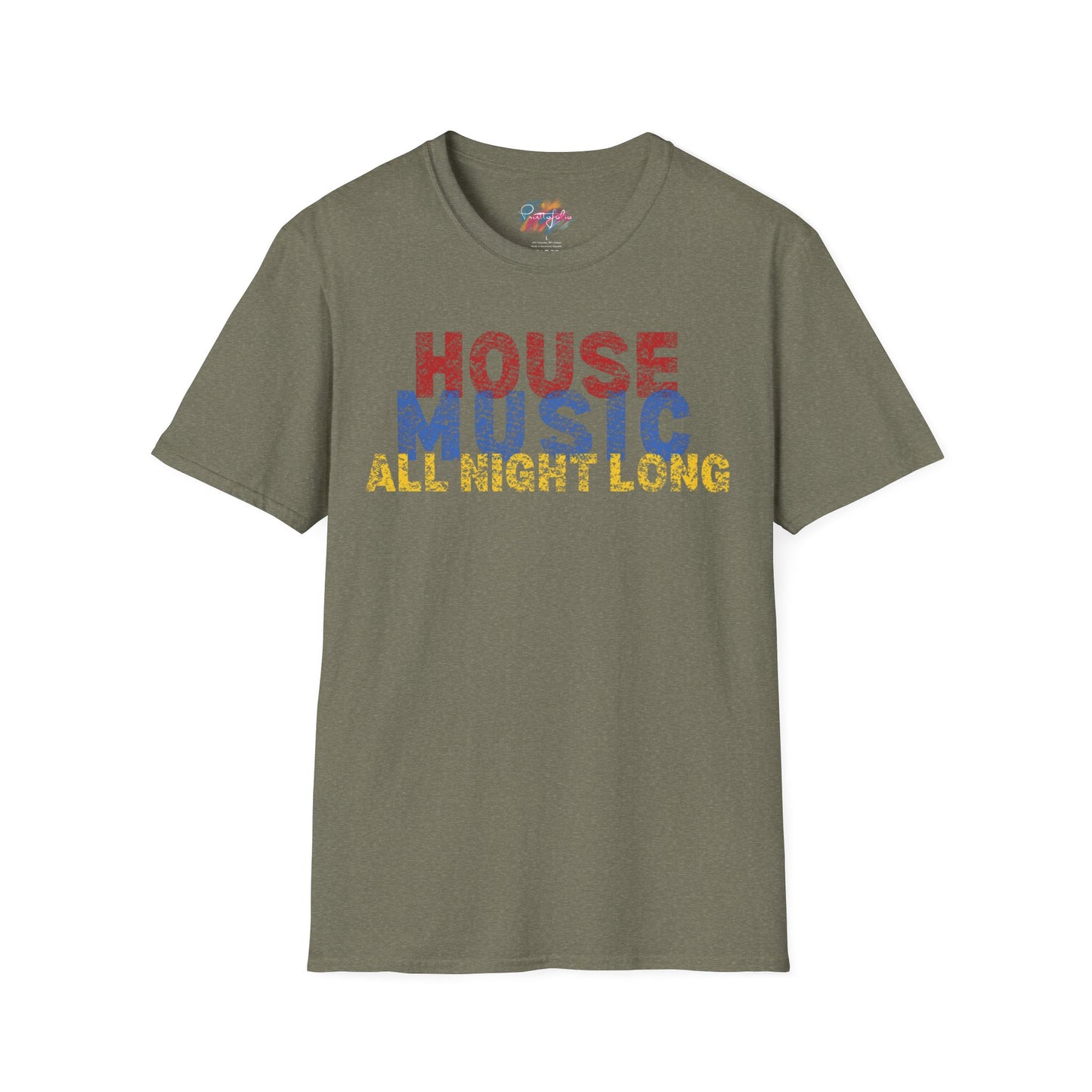 House music - All night long - Unisex Softstyle T-Shirt