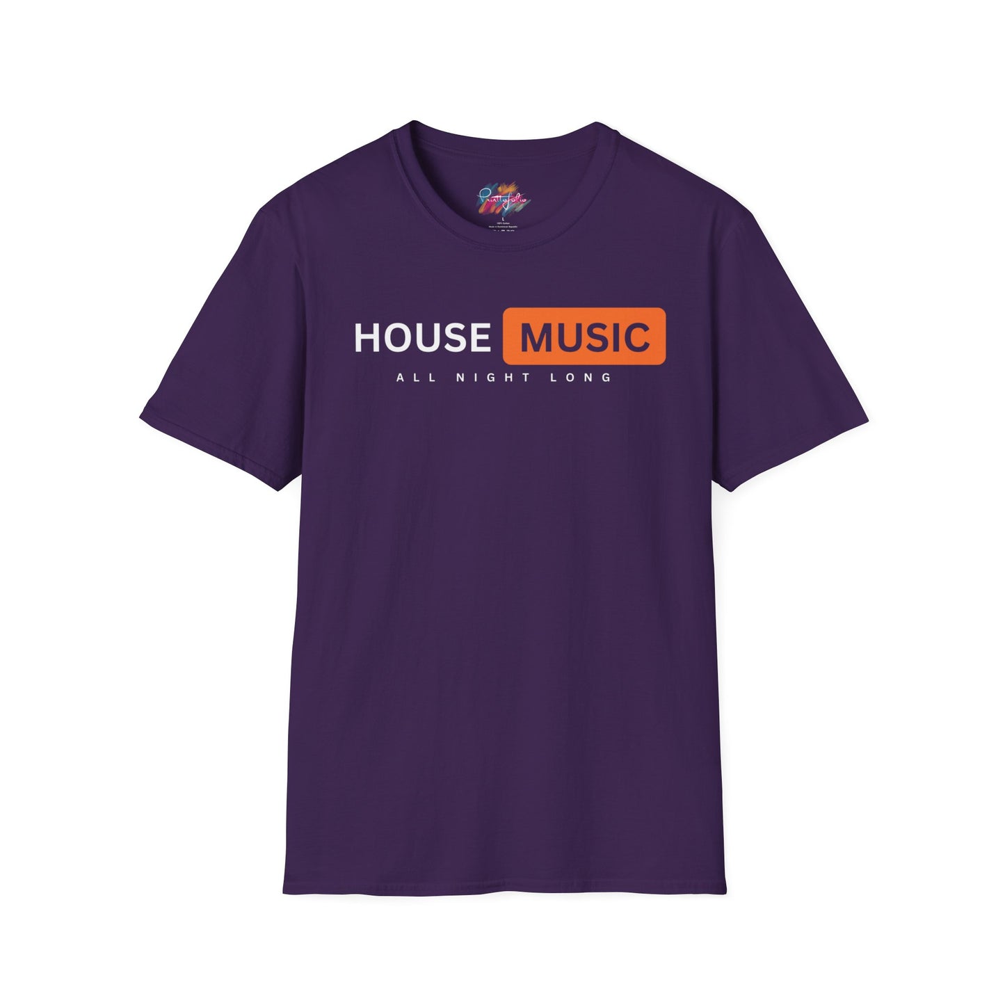 House music - All night long hub - Unisex Softstyle T-Shirt