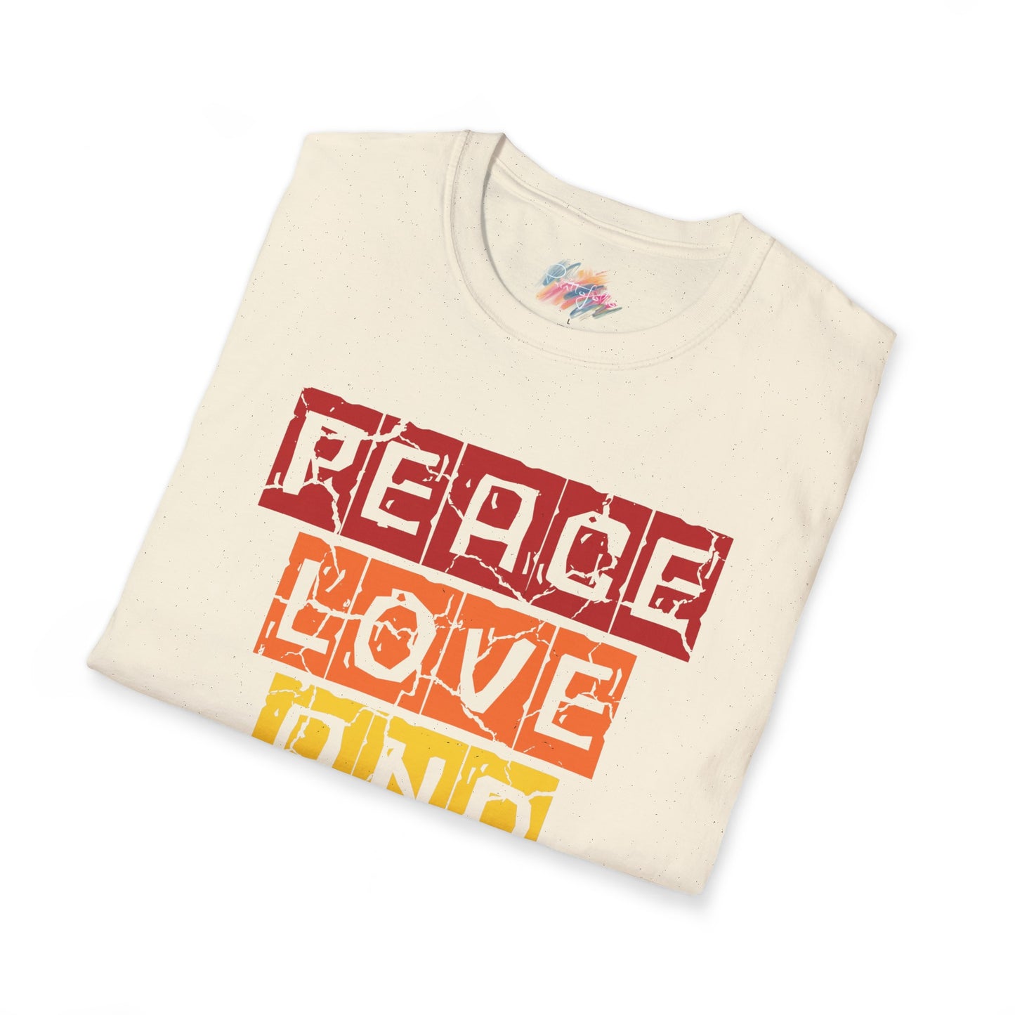 House music - Peace love - Unisex Softstyle T-Shirt