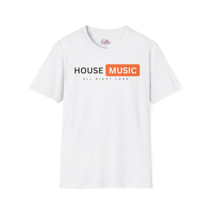 House music - All night long hub - Unisex Softstyle T-Shirt