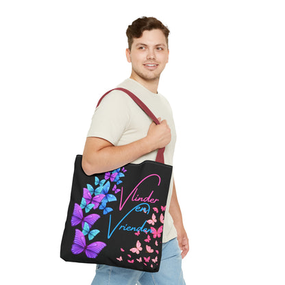 Gaylife - vriend en vlinders - black - Tote Bag