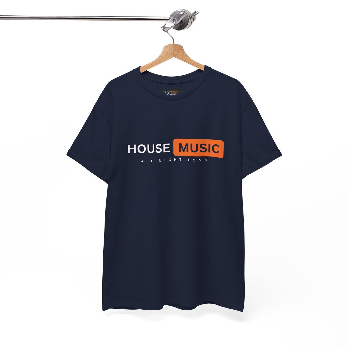 House music all night long hub T-Shirt — Unisex Heavy Cotton Tee
