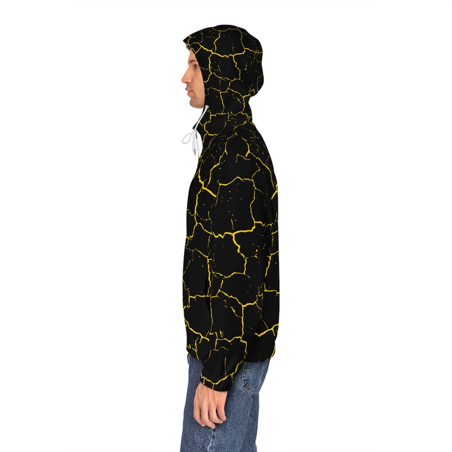 Black yellow hoodie