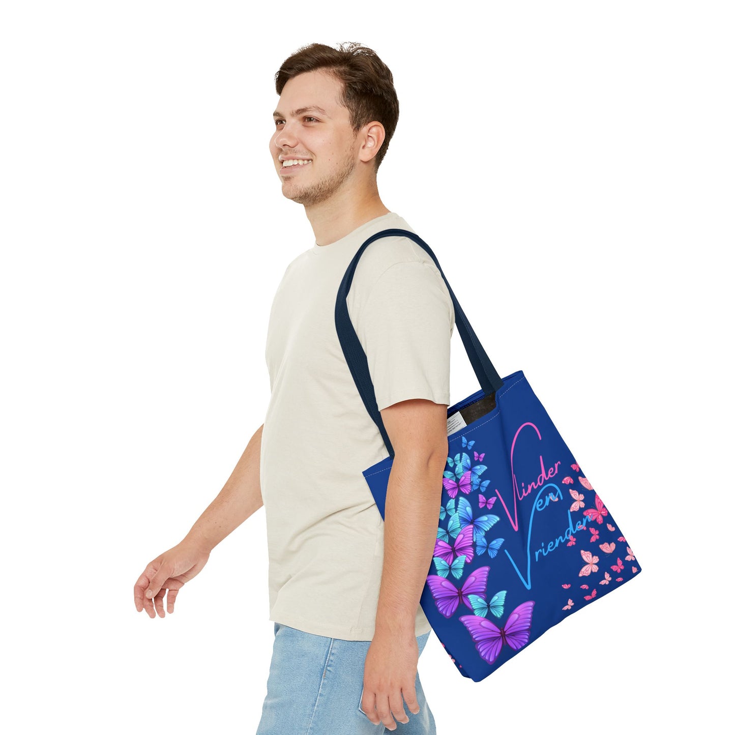 Tote Bag vlinder en vrienden blue