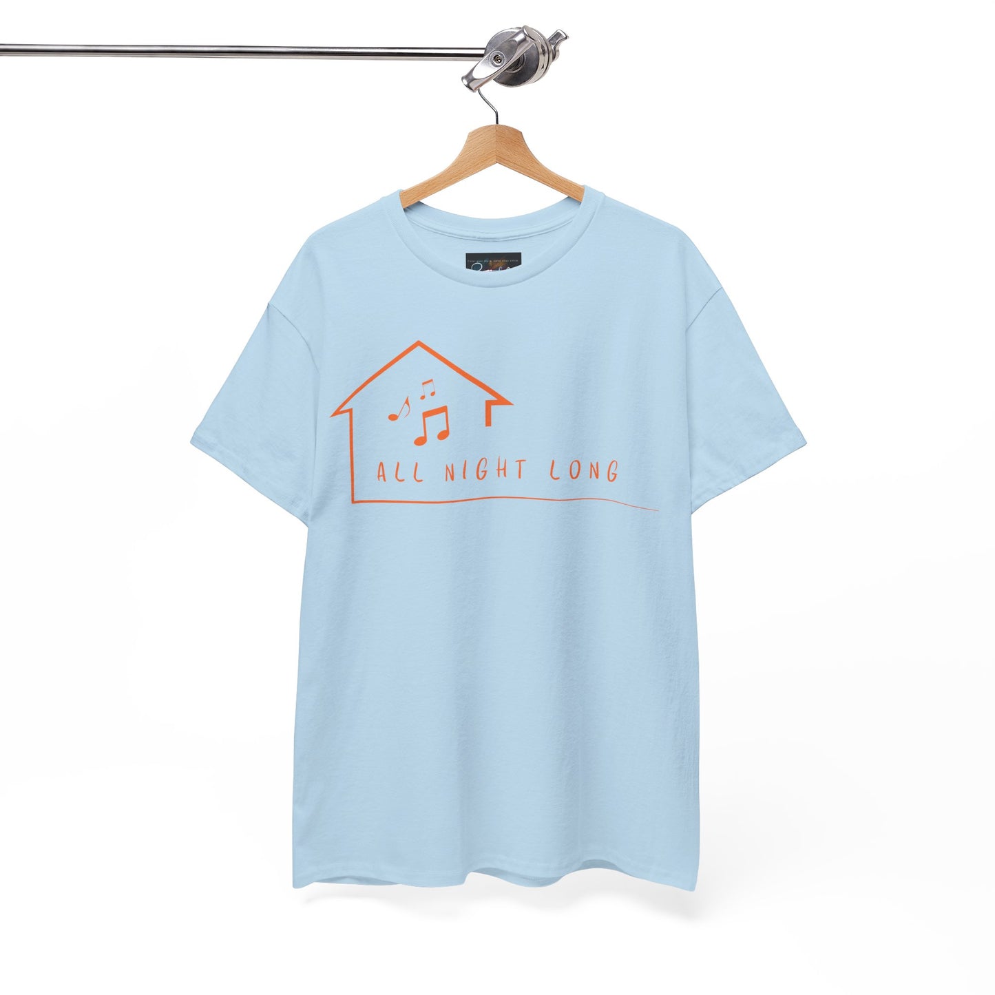 House music all night long T-Shirt — Unisex Heavy Cotton Tee