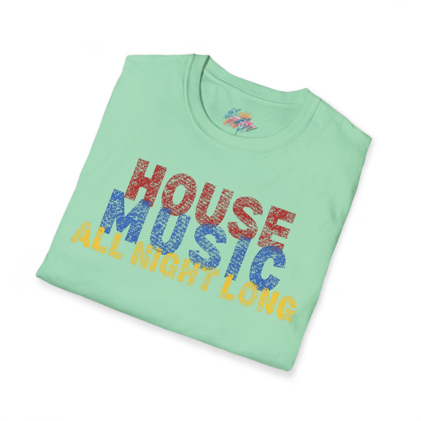 House music - All night long - Unisex Softstyle T-Shirt