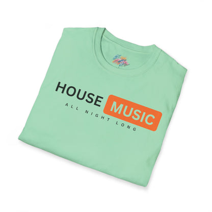 House music - All night long hub - Unisex Softstyle T-Shirt