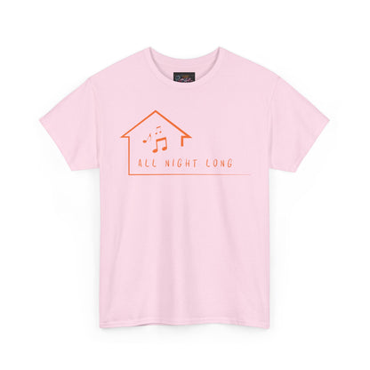 House music all night long T-Shirt — Unisex Heavy Cotton Tee