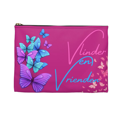 Accessory Pouch vlinder en vrienden pink