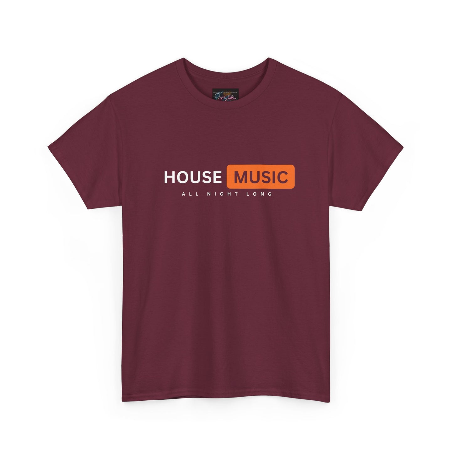 House music all night long hub T-Shirt — Unisex Heavy Cotton Tee