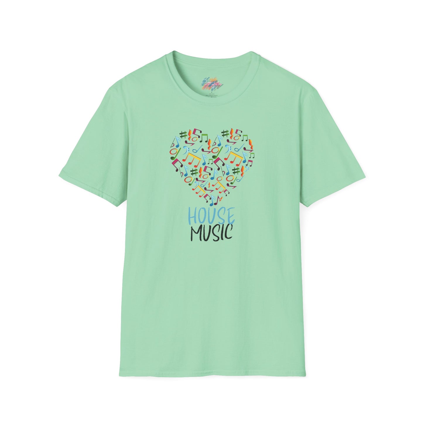 House music - Heart note - Unisex Softstyle T-Shirt