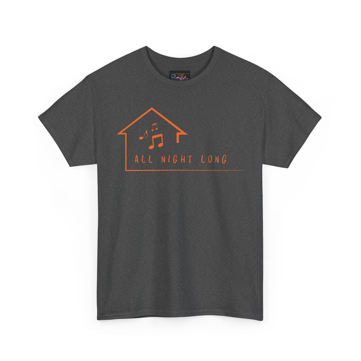 House music all night long T-Shirt — Unisex Heavy Cotton Tee