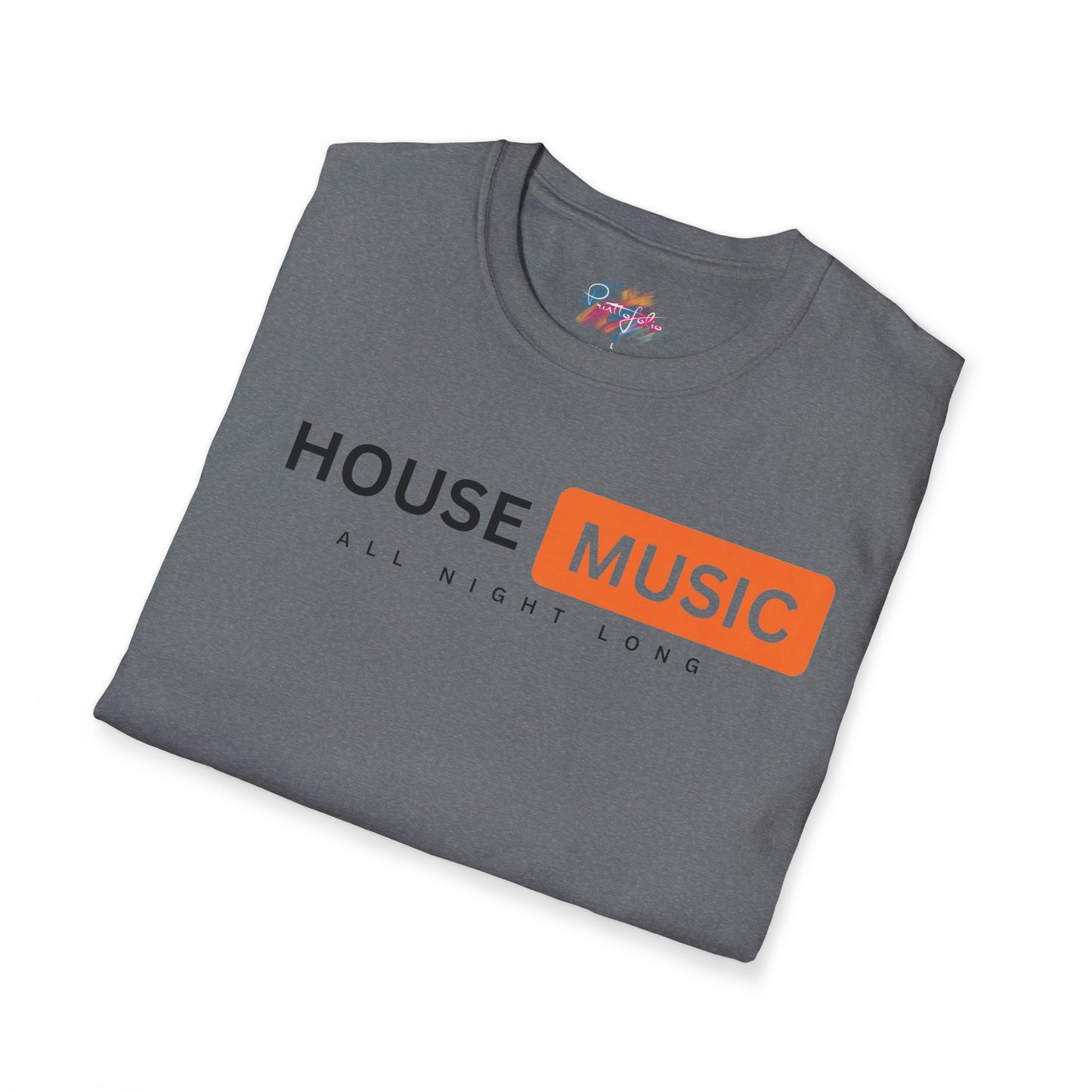 House music - All night long hub - Unisex Softstyle T-Shirt