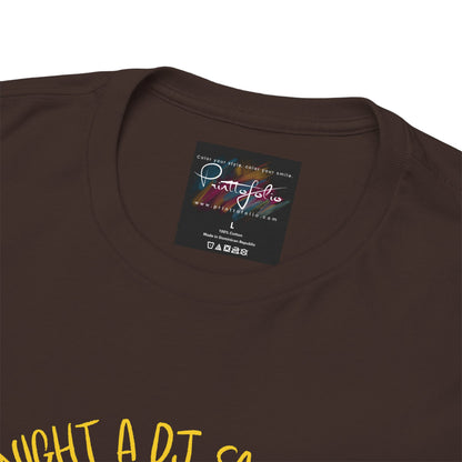 Last night a dj safe my life T-Shirt — Unisex Heavy Cotton Tee