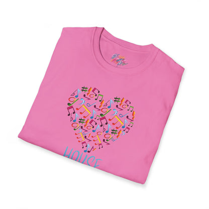 House music - Heart note - Unisex Softstyle T-Shirt