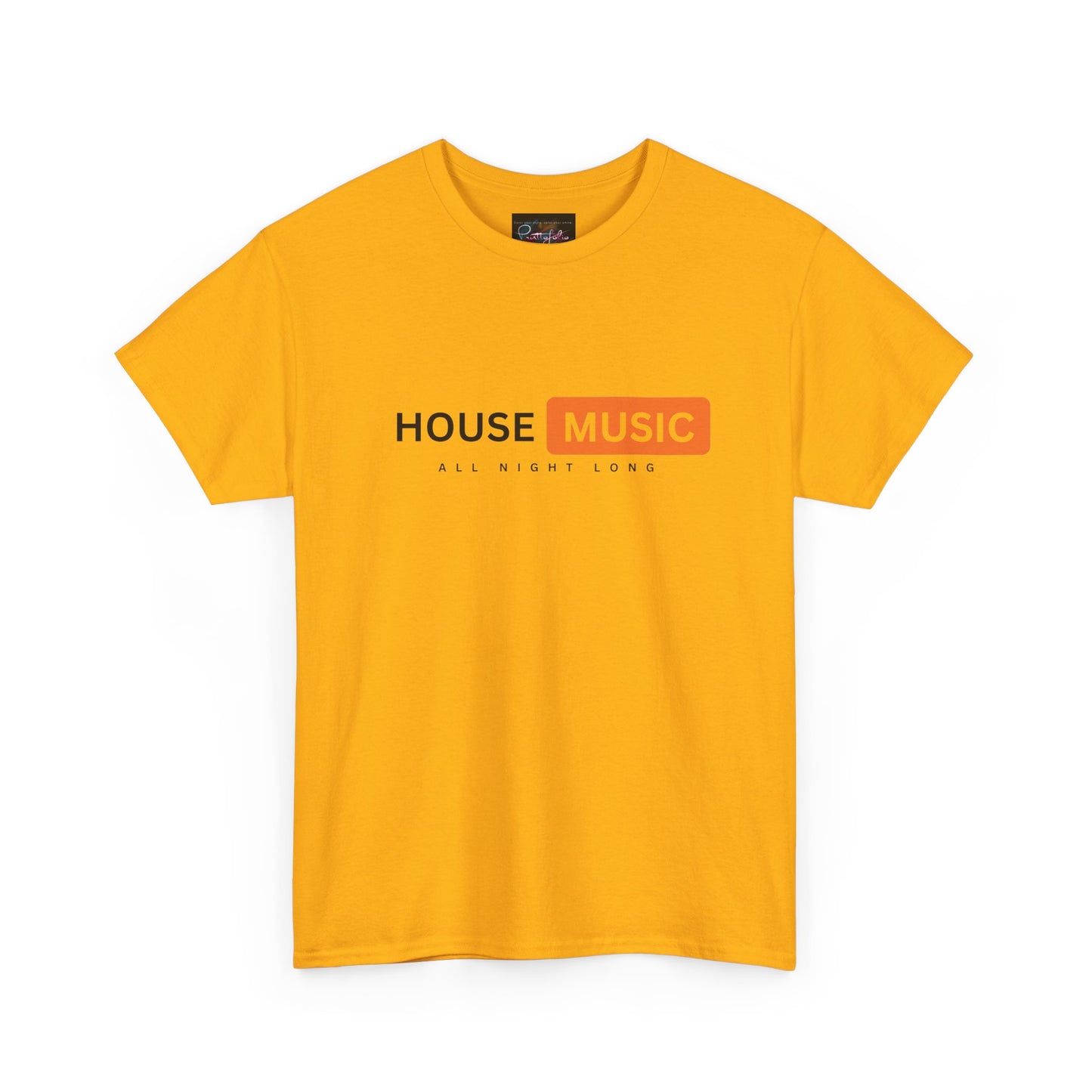 House music all night long hub T-Shirt — Unisex Heavy Cotton Tee