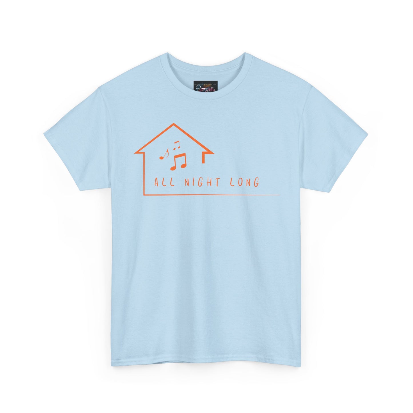 House music all night long T-Shirt — Unisex Heavy Cotton Tee