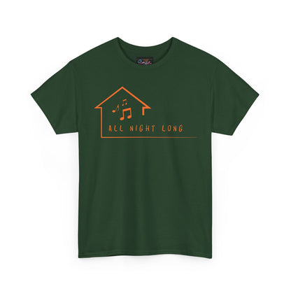 House music all night long T-Shirt — Unisex Heavy Cotton Tee
