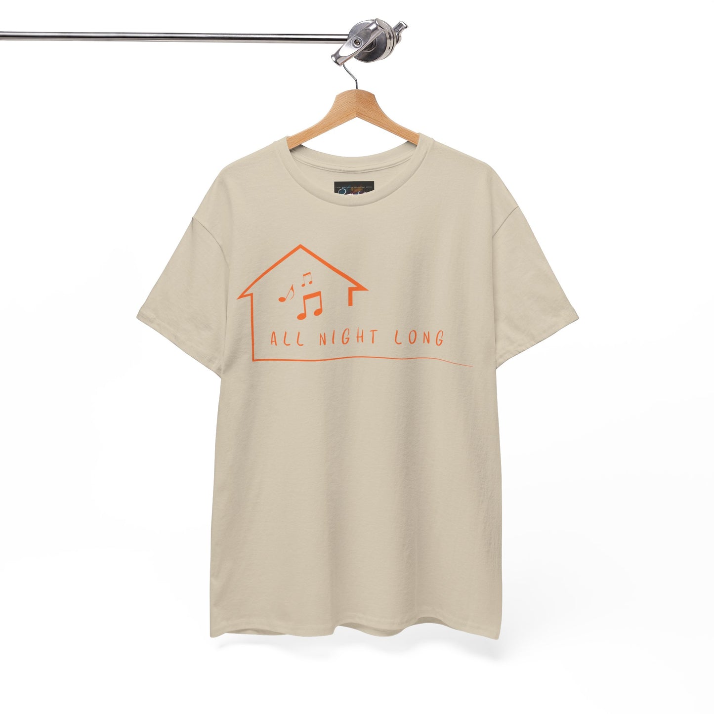 House music all night long T-Shirt — Unisex Heavy Cotton Tee
