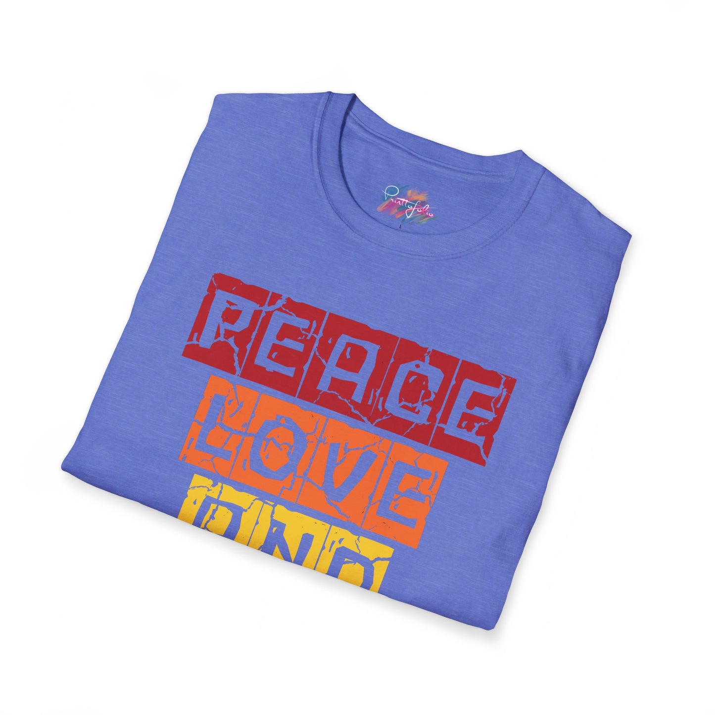 House music - Peace love - Unisex Softstyle T-Shirt