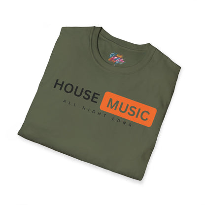 House music - All night long hub - Unisex Softstyle T-Shirt