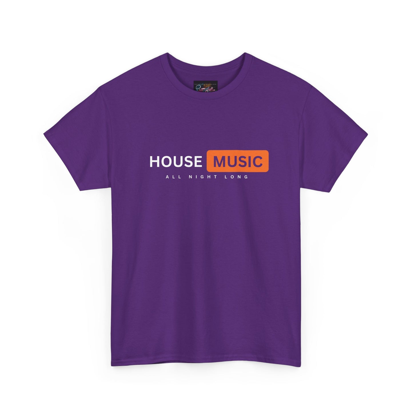 House music all night long hub T-Shirt — Unisex Heavy Cotton Tee