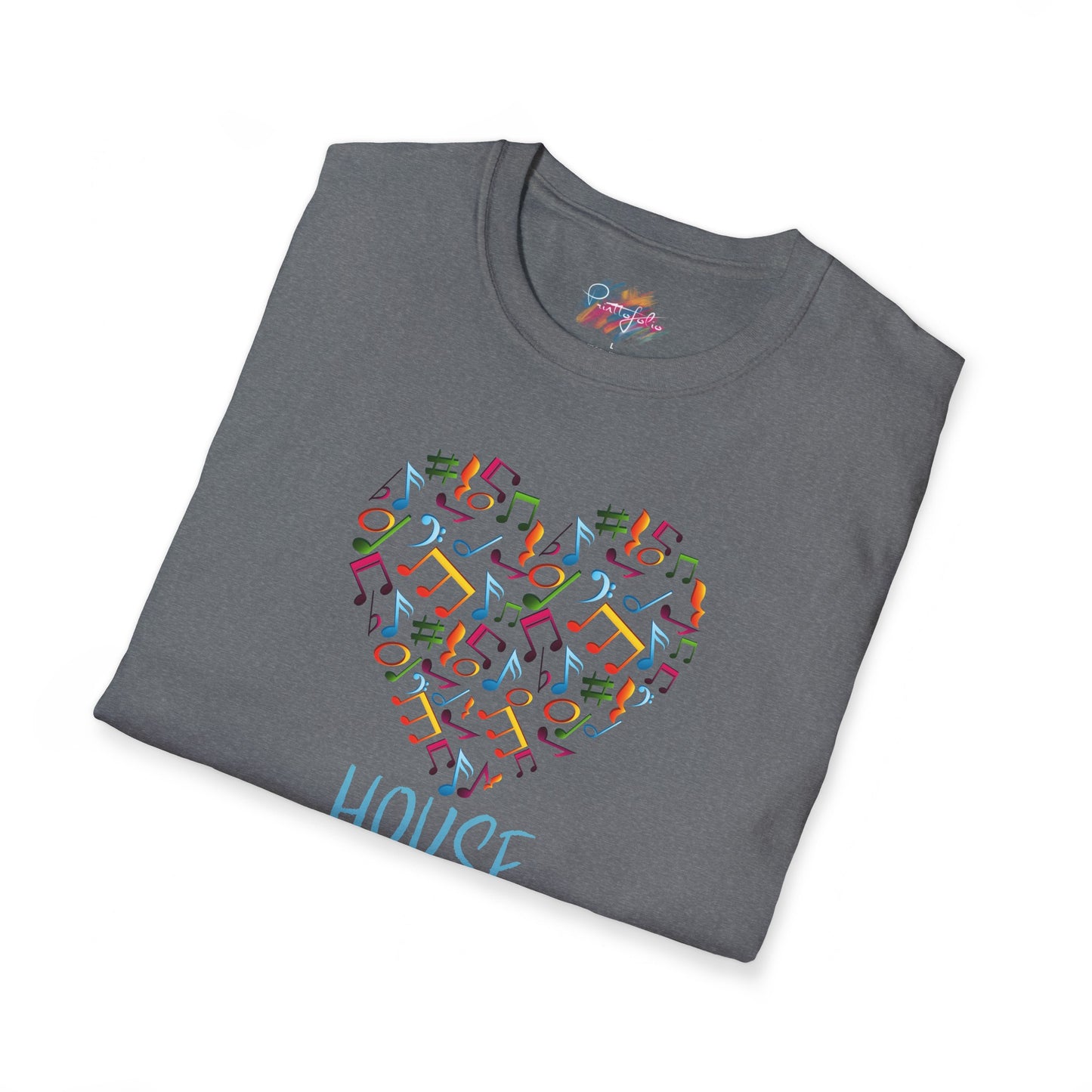 House music - Heart note - Unisex Softstyle T-Shirt