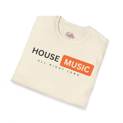 House music - All night long hub - Unisex Softstyle T-Shirt