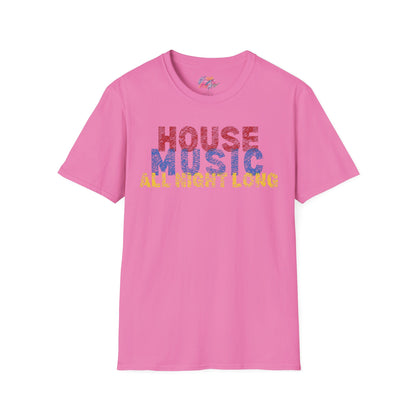 House music - All night long - Unisex Softstyle T-Shirt