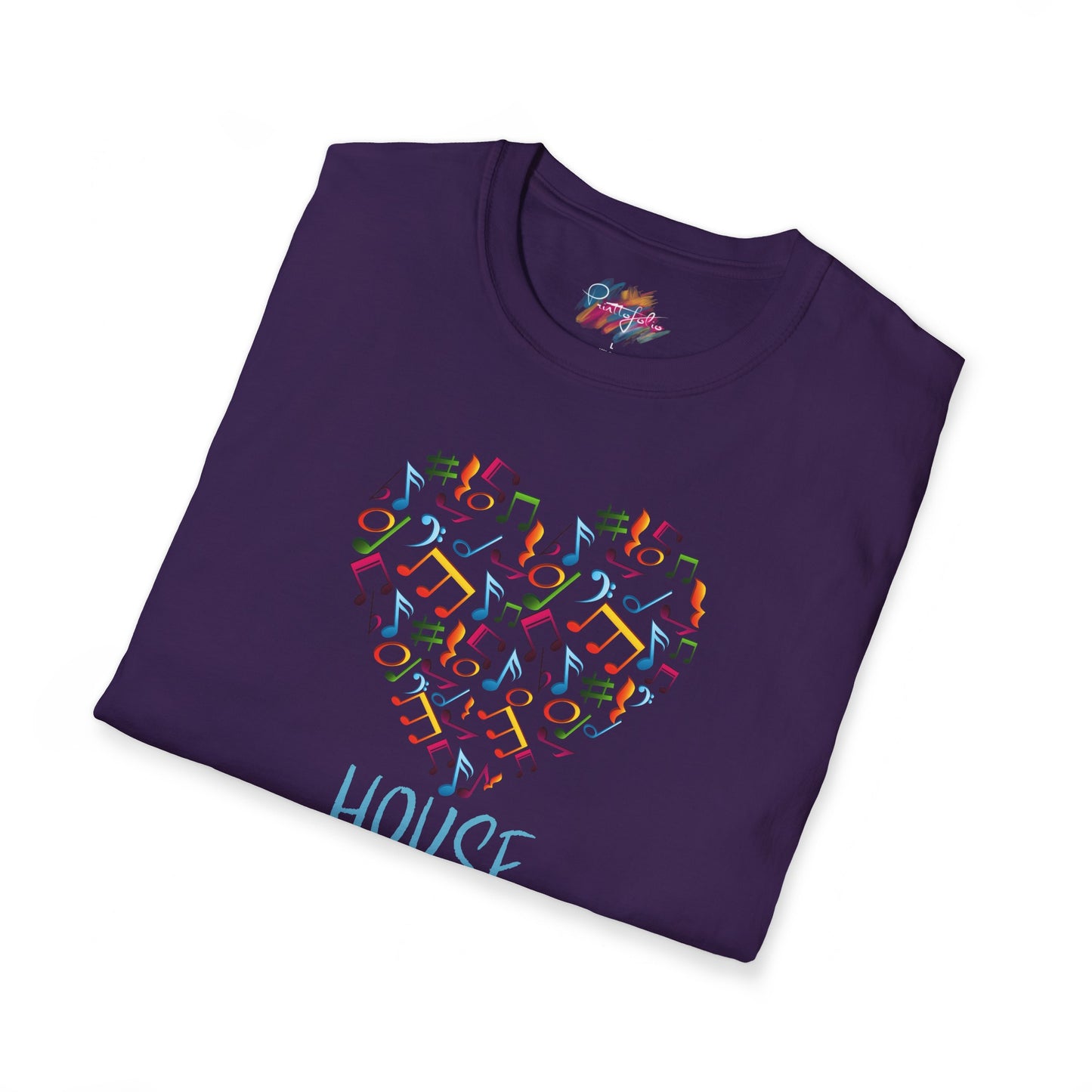 House music - Heart note - Unisex Softstyle T-Shirt