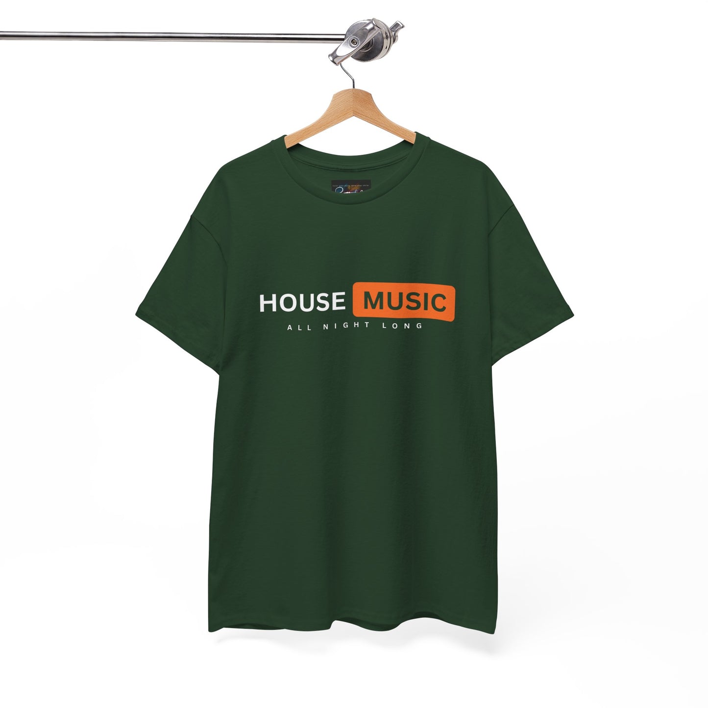 House music all night long hub T-Shirt — Unisex Heavy Cotton Tee