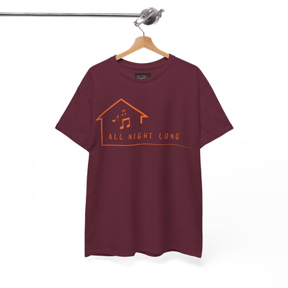 House music all night long T-Shirt — Unisex Heavy Cotton Tee