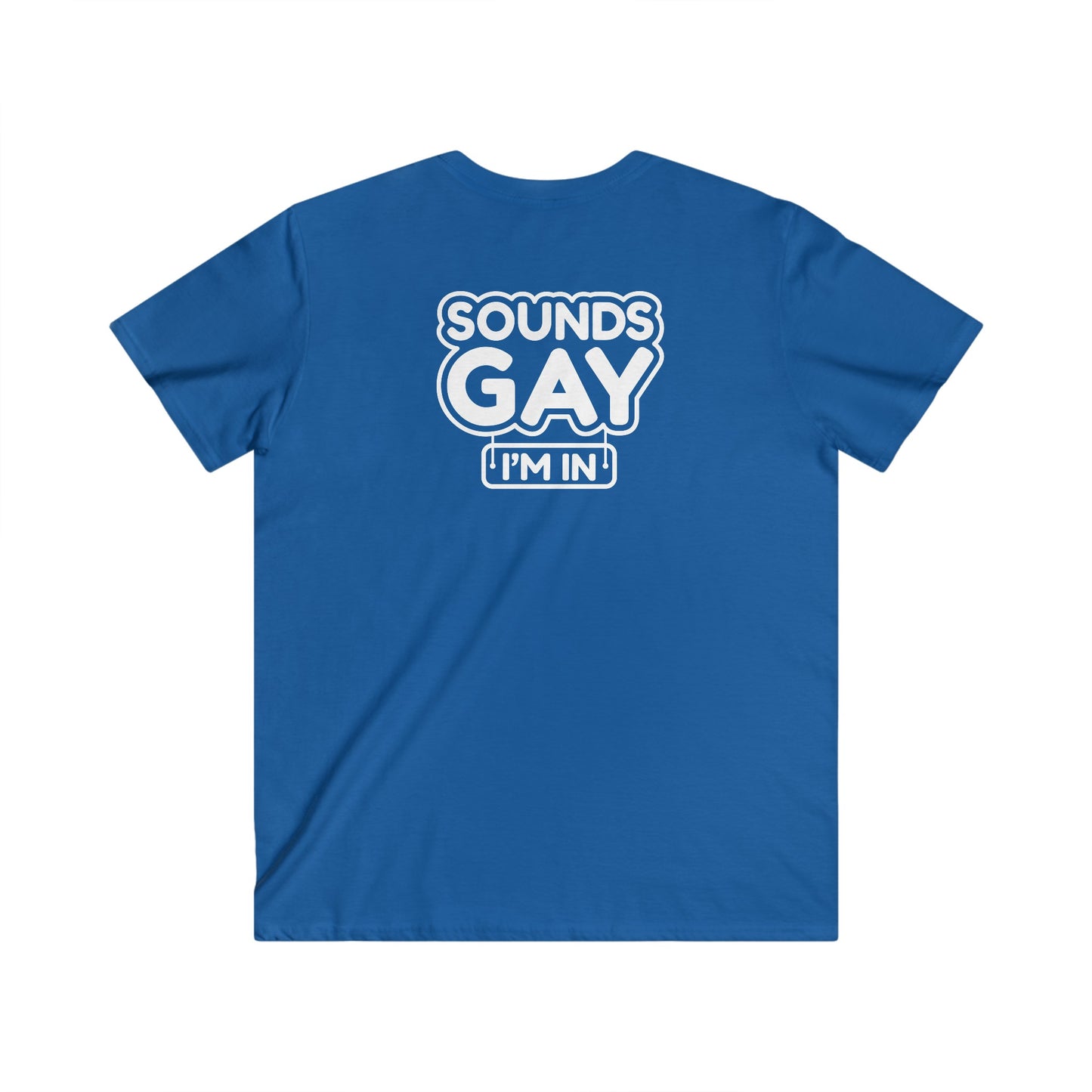 Gaylife - Sounds gay - Fitted V-Neck Short Sleeve Tee - 4