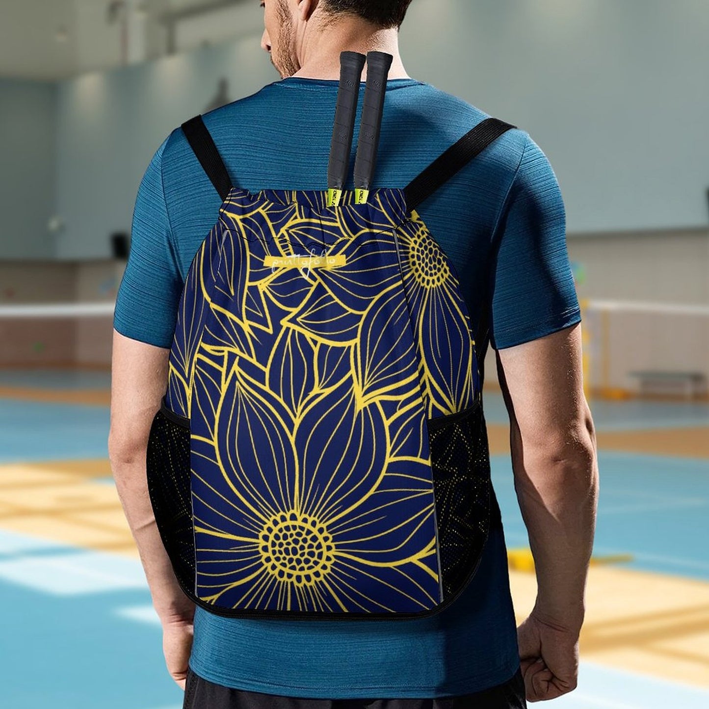 Flower blue - sport bag