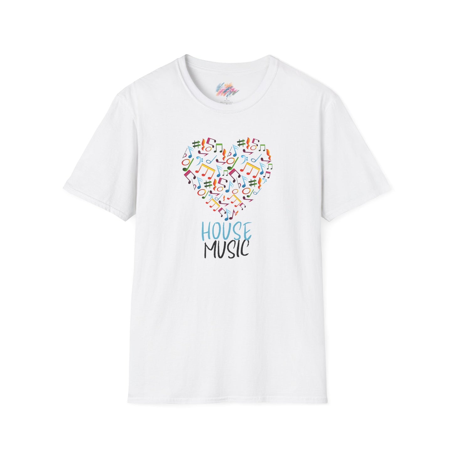 House music - Heart note - Unisex Softstyle T-Shirt