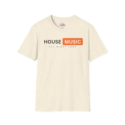 House music - All night long hub - Unisex Softstyle T-Shirt