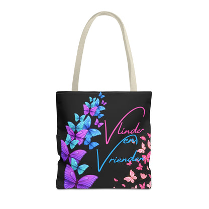 Gaylife - vriend en vlinders - black - Tote Bag