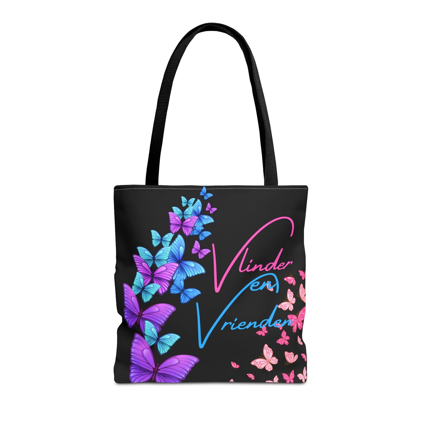 Gaylife - vriend en vlinders - black - Tote Bag