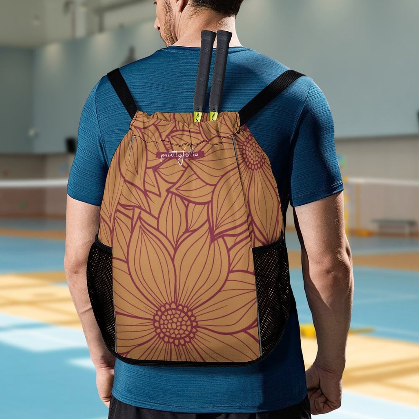 Flower red - sport bag