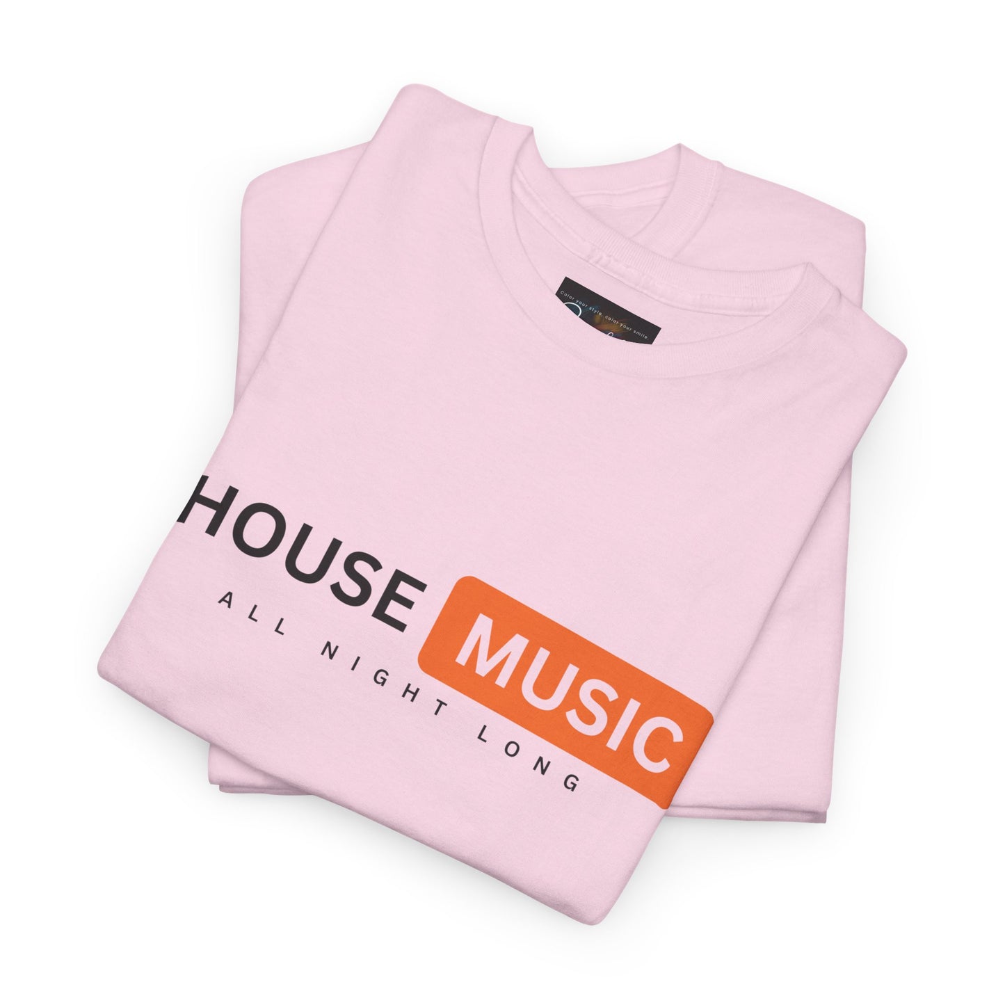 House music all night long hub T-Shirt — Unisex Heavy Cotton Tee