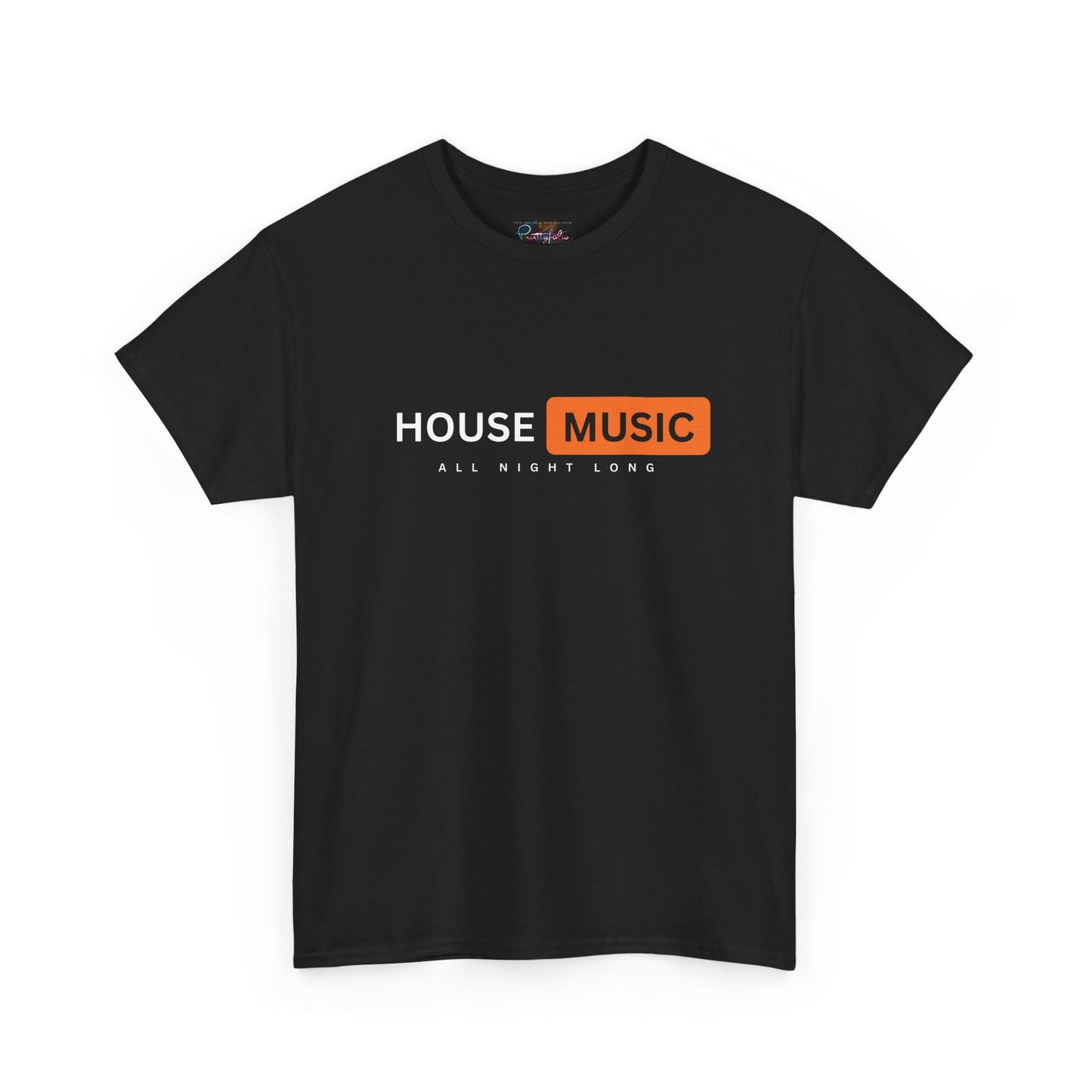 House music all night long hub T-Shirt — Unisex Heavy Cotton Tee