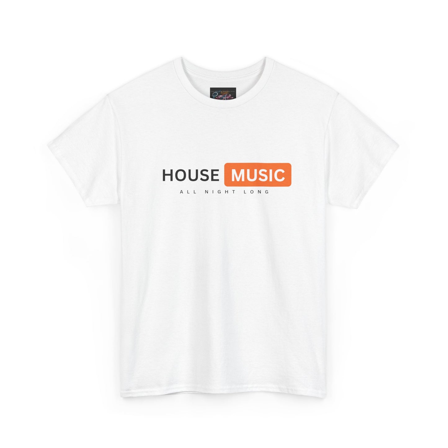 House music all night long hub T-Shirt — Unisex Heavy Cotton Tee