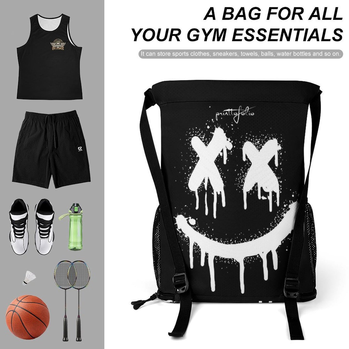 The graffiti smile - sport bag
