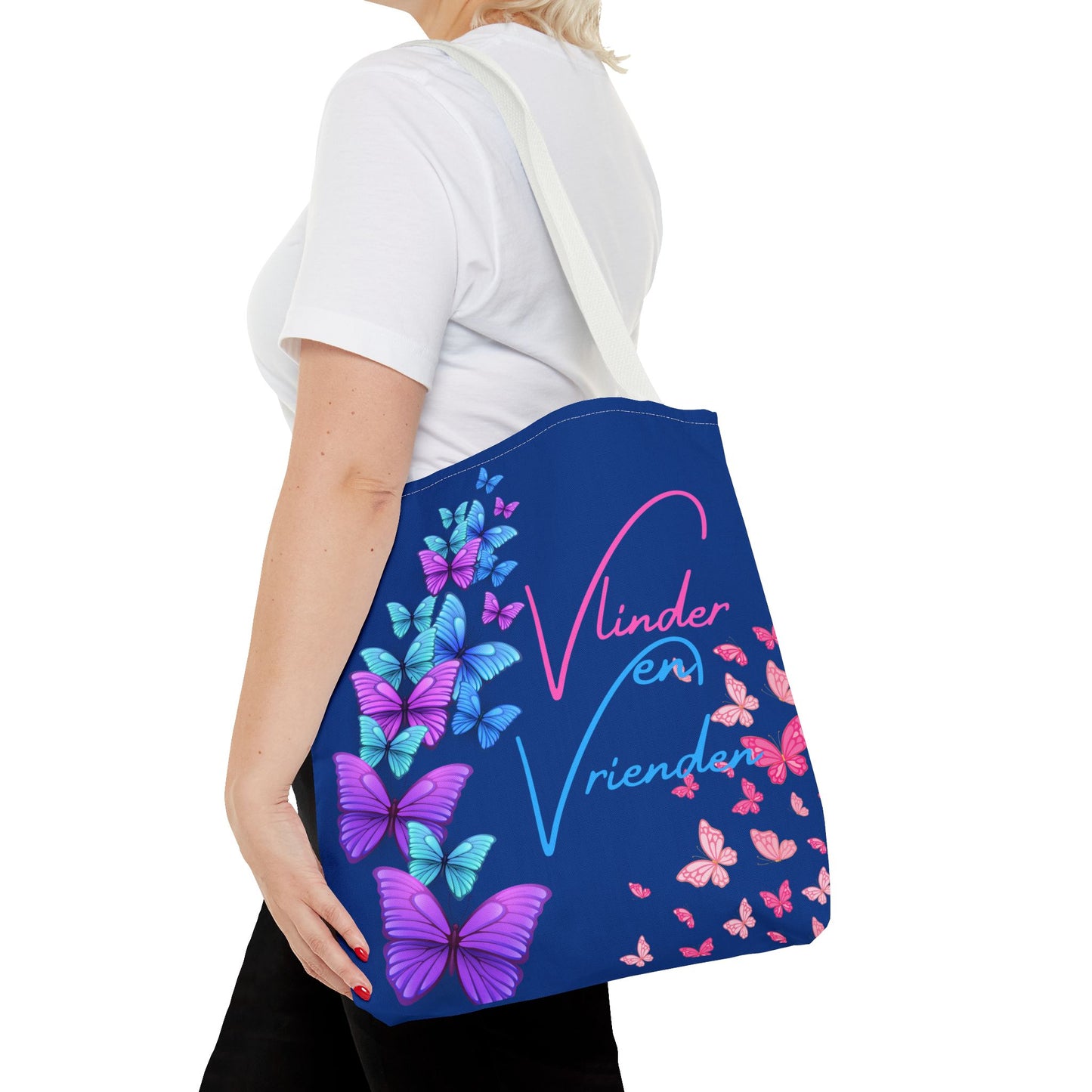 Tote Bag vlinder en vrienden blue