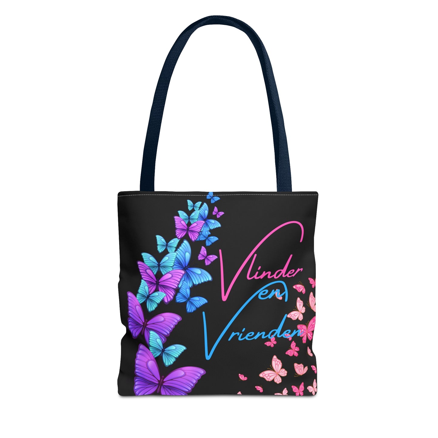 Gaylife - vriend en vlinders - black - Tote Bag