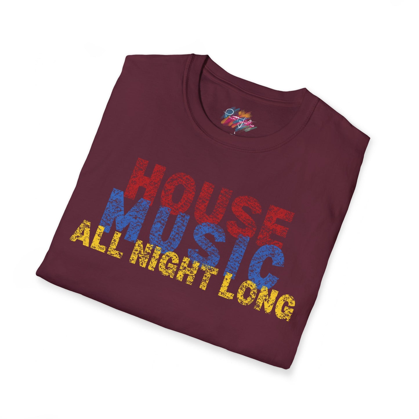 House music - All night long - Unisex Softstyle T-Shirt