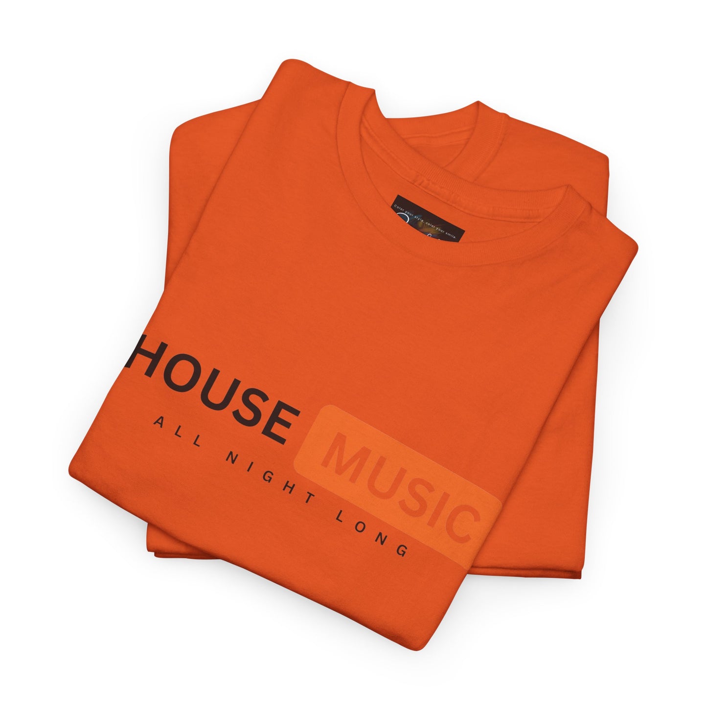 House music all night long hub T-Shirt — Unisex Heavy Cotton Tee