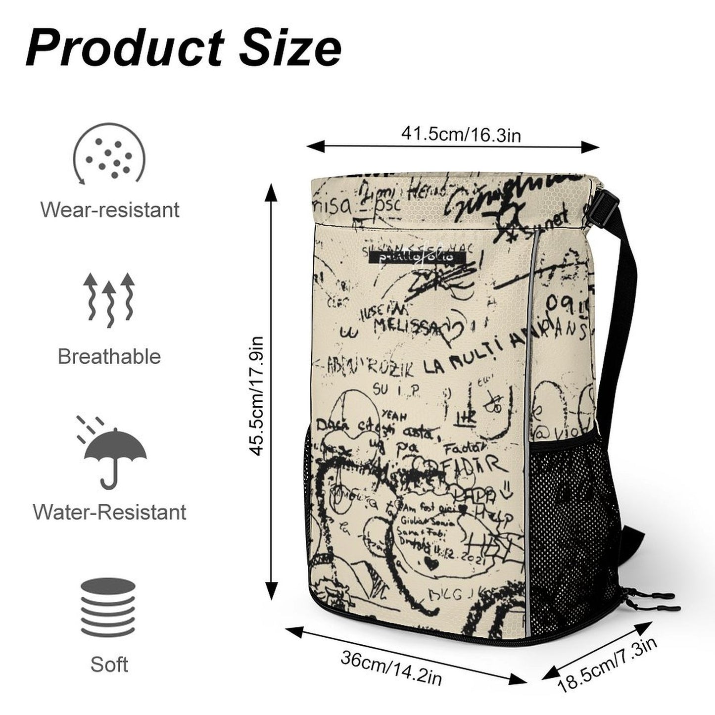 The busy wall - sport bag