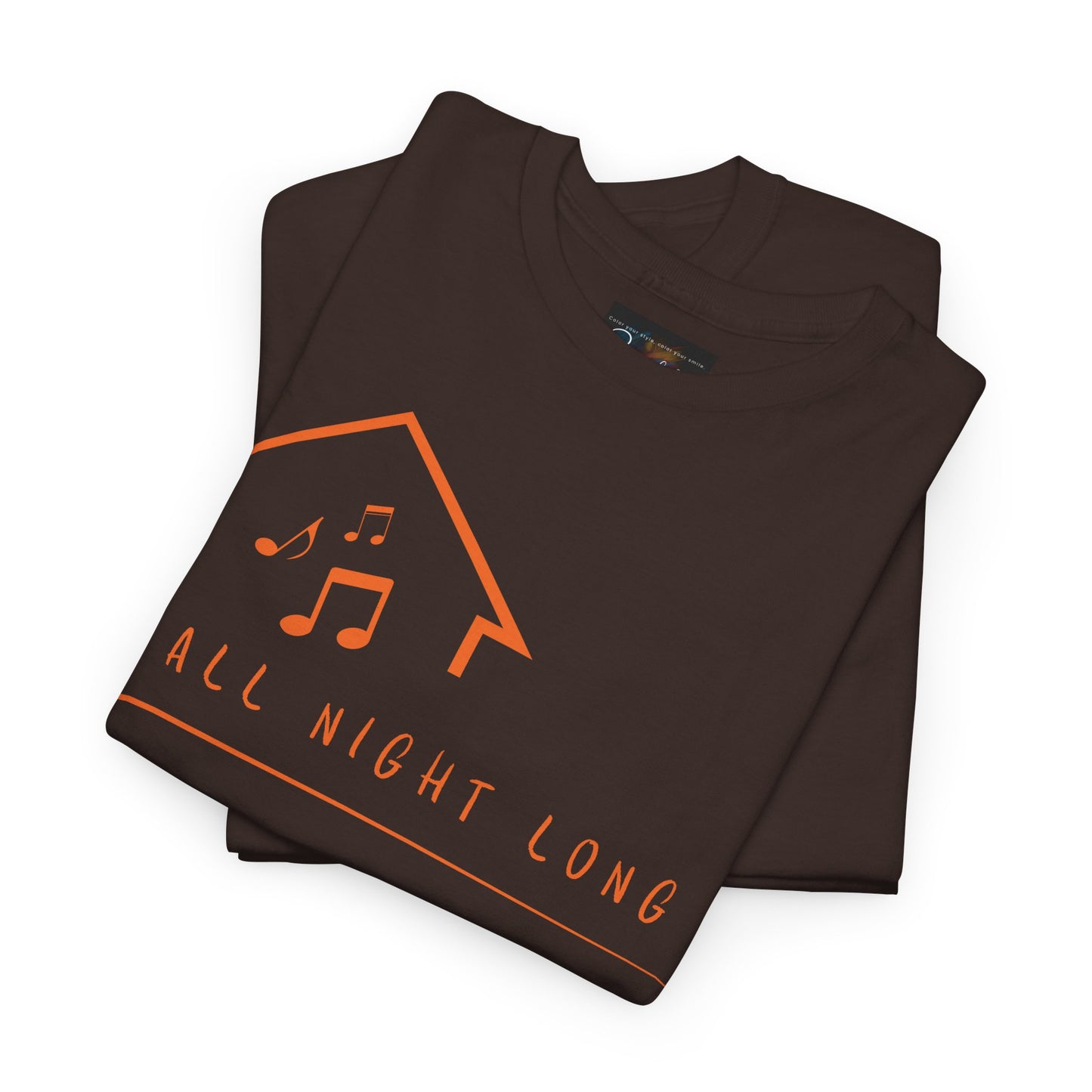 House music all night long T-Shirt — Unisex Heavy Cotton Tee